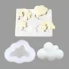 Molde para modelar nube de arcoíris DIY silicona fondant herramienta de decoración para hornear molde de chocolate molde de silicona