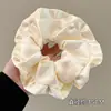 Novo modelo 2026 scrunchie de cetim preto para mulheres, elástico de cabelo de alta qualidade, elástico elegante para rabo de cavalo baixo, acessório de cabelo estilo casual
