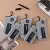 Calcetines de Doble Aguja para Hombre, Absorbentes de Sudor, Calcetines Invisibles Tipo Boat Finos de Verano, Calcetines de Algodón de Color Sólido, Calcetines Cortos, Calcetines Deportivos para Hombre para Verano, Otoño e Invierno