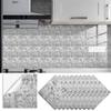 TS332-343 pegatinas de azulejo de porcelana gris avanzadas transfronterizas decoración del hogar DIY autoadhesivas película de cristal pegatinas de suelo y pared