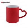 Transferencia de calor corazón al cielo estrellado cambio de color Taza lenguaje de las estrellas cerámica temperatura Taza diy creativa en blanco taza mágica consumibles lote