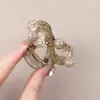 Pasador de Flor de Pedrería Estilo Coreano de Tamaño Mediano para Recogido Parcial de Poco Volumen de Cabello, Pinza para el Cabello Estilo Tiburón, Pinza para Flequillo, Lujo Ligero