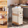 Gabinete de Almacenamiento Debajo del Escritorio de Oficina Tipo Cajón Multicapa con Ruedas Estantería de Almacenamiento para Libros, Papelería, Bocadillos, Juguetes para Dormitorio Estudiantil