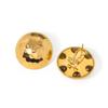 Pendientes redondos dorados transfronterizos de Amazon. Pendientes de diseño avanzado para mujer, de estilo europeo y americano, ligeros, de lujo y con temperamento que no se decoloran.