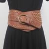 [Uso universal] Cinturón ancho retro con remaches de cintura decorativa para vestido camisero vintage Millennium