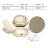 En Stock Caja de Empaque tipo Cushion Redonda Galvanizada de 13g con Almohadilla Interna Reemplazable para Dispensar BB Cream y Base Líquida