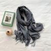 Bufanda de Cachemira Imitación Color Caramelo para Mujer Invierno Estilo Coreano Color Puro Versátil Cálido Chal Primavera y Otoño Estilo Japonés Estilo Bufanda Sencilla