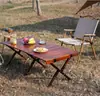 Mesa Octogonal Multifuncional para Ovos Assados Mesa Dobrável Mesa de Jantar para Churrasco em Quintal de Casa Mesa de Madeira Portátil para Lazer ao Ar Livre