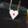 Agita la fábrica de suministro de sonido directo collar de rubí natural que da entusiasmo piedra principal 3x 4 mm lote de fábrica