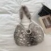 Bolso de Nicho Estilo Coreano Bolso de Hombro Individual de Peluche Nuevo 2026 Bolso de Mano Retro de Gama Alta Bolso Tote Elegante