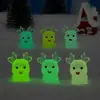 Decorações de Natal Fofas Transfronteiriças Rena que Brilha no Escuro Acessórios para Pendurar Mini Enfeites de Mesa