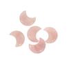 Popular Escultura de Lua de Cristal Natural Transfronteiriça 30*25*8mm Ornamentos de Lua Crescente de Cristal Rosa Atacado de Fábrica em Estoque