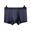 Nova Roupa Íntima Masculina de Algodão Modal Sem Costura Listrada Boxer Masculino Respirável Boxer para Jovens Homens