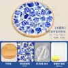 Mosaico de Porcelana Azul e Branca Porta-Copos DIY Feito à Mão Peça de Cerâmica de Jingdezhen Ornatos de Colagem Eventos de Aquecimento para Team Building Presentes
