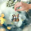 Pendente para Carro Plano de Acrílico Fofo de Boneco de Neve Novo Produto Criativo Transfronteiriço 2D Pingente para Decoração de Festa de Feriado