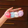Creativo Colorido Bola de Pelo Bolso Colgante Accesorios Llavero Lindo Muñeco de Peluche Colgante Colgante para Niña Venta al por Mayor