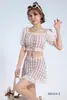 Nuevo Traje de Baño Dividido de Dos Piezas con Falda Pagada Estilo Femenino Estudiantes Estilo Fresco Pequeño Sexy Traje de Baño para Aguas Termales