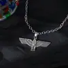 Colar com Pingente de Águia Estilo Rua Europeu e Americano para Mulheres, Estilo Minimalista Único com um Toque de Luxo, Acessório de Moda Hip-Hop High Street
