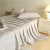 Conjunto de Lençol e Capa de Edredom Jacquard Exquisito 60 Fios Algodão de Fibra Longa Jacquard de Alta Precisão Cetim Sedoso Algodão Puro Amigo da Pele Três Peças