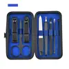 Set de 18 Piezas de Cortauñas de Fábrica en Stock en Color Rosa Suave de Acero Inoxidable para Uso en Casa, Set de Herramientas para Pedicura y Manicura