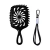 Peine Platinum Fly Mini Pequeño para Peinar el Cabello para Rizos Elásticos, Voluminizador de Raíces Capilares, Corona Alta, con Cuerda para Colgar y Diseño Hueco