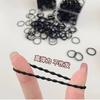 Bandita de goma negra pequeña para niños no daña el cabello cuerda para el cabello de bebé anillo para el cabello de alta elasticidad goma elástica para mujer cuerda para el cabello accesorios para el cabello