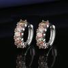 Europa e Estados Unidos cheio de diamante zircão orelha fivela brinco moda orelha jóias diamante champanhe brincos senhoras jóias cross-border atacado