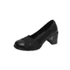 Zapatos de Tacón Alto de Punta Redonda sin Cordones Exquisitos Franceses Otoño/Invierno Nuevos para Mujer Retro de Oficina con Tira Cruzada Elegantes Versátiles Zapatos Individuales