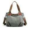 Bolso de Hombro Vintage de Moda Bolso de Mano de Gran Capacidad Bolso de Lona Sencillo y Versátil para Mujer Bolso de Mujer