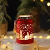Nueva Decoración Navideña Porcelana de Imitación Casa Luminosa Árbol de Navidad Pequeño Adornos de Mesa Decoración Festiva Árbol de Navidad Luminoso