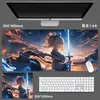 Mouse Pad Bidimensional de Anime, Base Grande para Teclado de Computador Gundam, Mouse Pad de Jogo de Anime, Base para Mesa de Computador de E-Sports