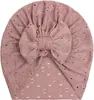 Europa y Estados Unidos transfronterizo nuevo sombrero de bebé con lazo jacquard gorra a rayas transpirable para niños sombrero de bebé