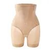 Faja de Gel Transparente Control de Abdomen Moldeador de Cadera Postparto Entrenador de Cintura Pantalones Levanta Glúteos Anti-Exposición Color Durazno para Mujer
