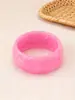Pulsera de Resina Acrílica de Color Mixto Nueva Moda Transfronteriza Pulsera para Mujer Joyería de Mano Tejida a Mano Joyería de Qingdao