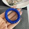 Corea del Sur Dongdaemun Nuevo Azul Klein Sirena Ji Línea Telefónica Anillo para el Cabello Mate Sin Marcas Atadura Pulsera para el Cabello Accesorios para el Cabello