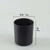 Suprimento spot copo de vela cor recipiente de vidro fosco copo vazio aromaterapia quarto romântico design castiçal logotipo