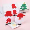 Pasador de Peluche de Árbol de Navidad con Pinza de Resorte Pinza Linda para Niños Pinza para Flequillo Lateral de Niña Pequeña Joyería para Mujeres