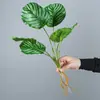 Folhas de Costela-de-Adão, Folhas de Begônia, Folhas de Maçã, Folhas Furadas, Plantas Verdes Artificiais, Paisagismo de Micro-Cenário, Plantas Trepadeiras, Materiais de Folhagem Verde em Vasos