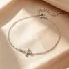 Pulsera de plata de ley S925 con cruz y circonita para mujer, moda transfronteriza, lujo ligero, joyería de diseño de nicho de alta gama al por mayor