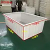 Tanque de agua rectangular de plástico de cuero de vaca engrosado, tanque de almacenamiento de agua, acuicultura, piscicultura, estanque para tortugas, caja cuadrada de almacenamiento de ropa