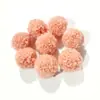 Jialin 1.5cm Bola de Pelo de Peluche Bola de Pelo de Perro Ropa Bufanda Pendientes Joyería diy Accesorios de Bola de Pelo de Cachemira
