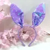 Faixa de cabelo Coelho da Páscoa direto da fábrica adereço de orelhas de coelho decoração de Halloween acessórios de cabelo de orelhas de coelho faixa de cabeça