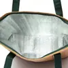 Bolsa de Hielo de Papel Dupont Fabricante Directo Bolso de Picnic Aislamiento Térmico Resistente al Desgarro Bolso Bandolera de un Hombro Bolso de Almacenamiento Moderno y Duradero