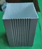 Barandal de valla de madera plástica postes de tubo cuadrado de aleación de aluminio 80*80 mm para patio exterior y terraza con acabado de pintura horneada