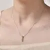 Collar Personalizado con Colgante de Bala de Amazon Estilo Pareja Romántica Diseño de Nicho Moissanita de Alta Gama Plata de Ley S925
