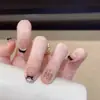 Unhas Artesanais Destacáveis Estilo Doce e Elegante para Meninas Modernas, Adequadas para Uso Diário por Estudantes, Versáteis e Realçam a Pele