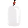 Venta al por mayor de fábrica colgante de marca segura de jade blanco afgano colgante de marca inocente blanco grasa de oveja collar de jade para hombres y mujeres