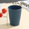 Taza de café rayada de paja de trigo para el hogar, taza de enjuague bucal para pareja, taza para beber leche y cereales en el desayuno para estudiantes