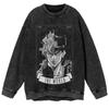Otoño Nuevo Anime Clásico Dibujos Animados JOJO Maravillosa Aventura Sudadera de Cuello Redondo Oversize