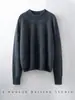 Suéter de Punto Suave y Agradable para la Piel, Capa Base Cálida de Lana Polar Sin Costuras para Otoño e Invierno, Manga Larga, Cuello Alto